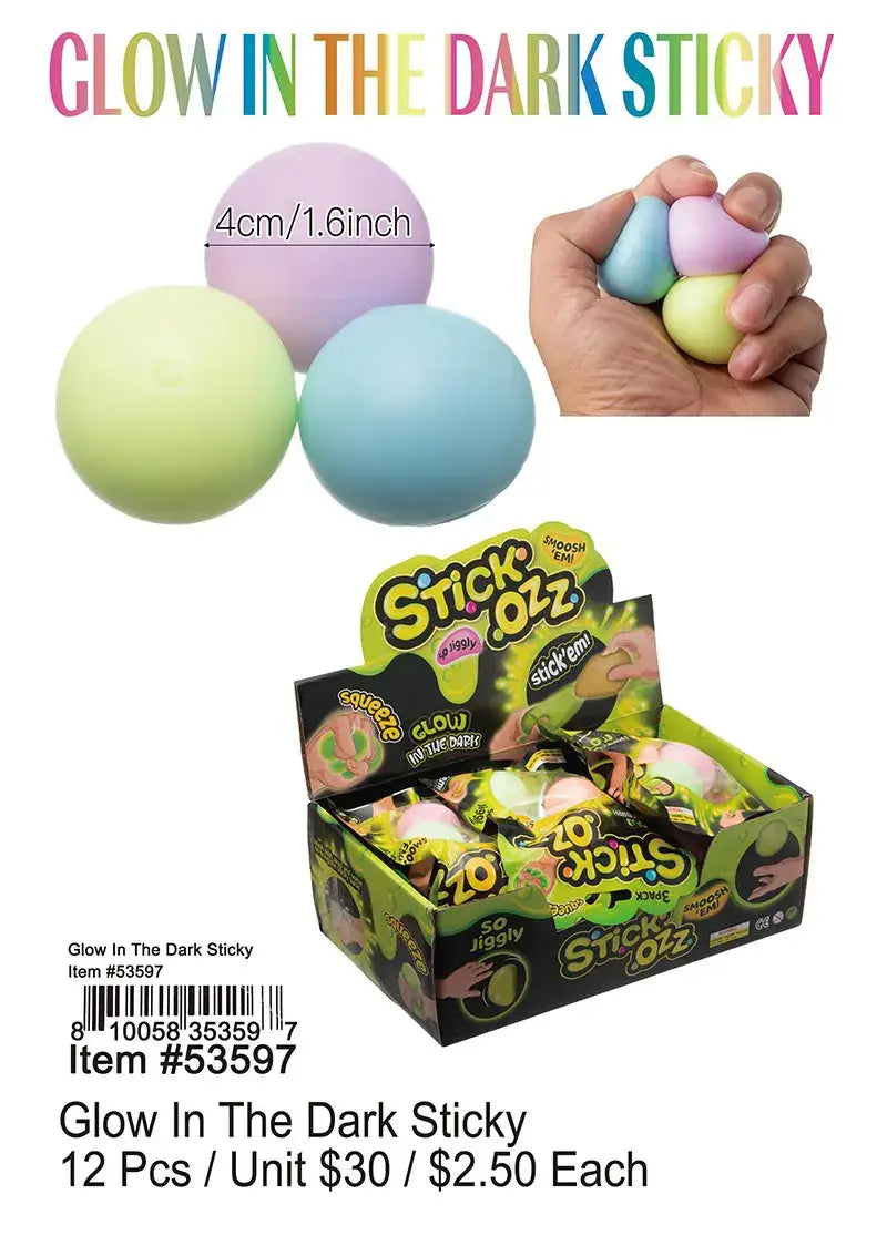 Glow in the Dark Sticky .