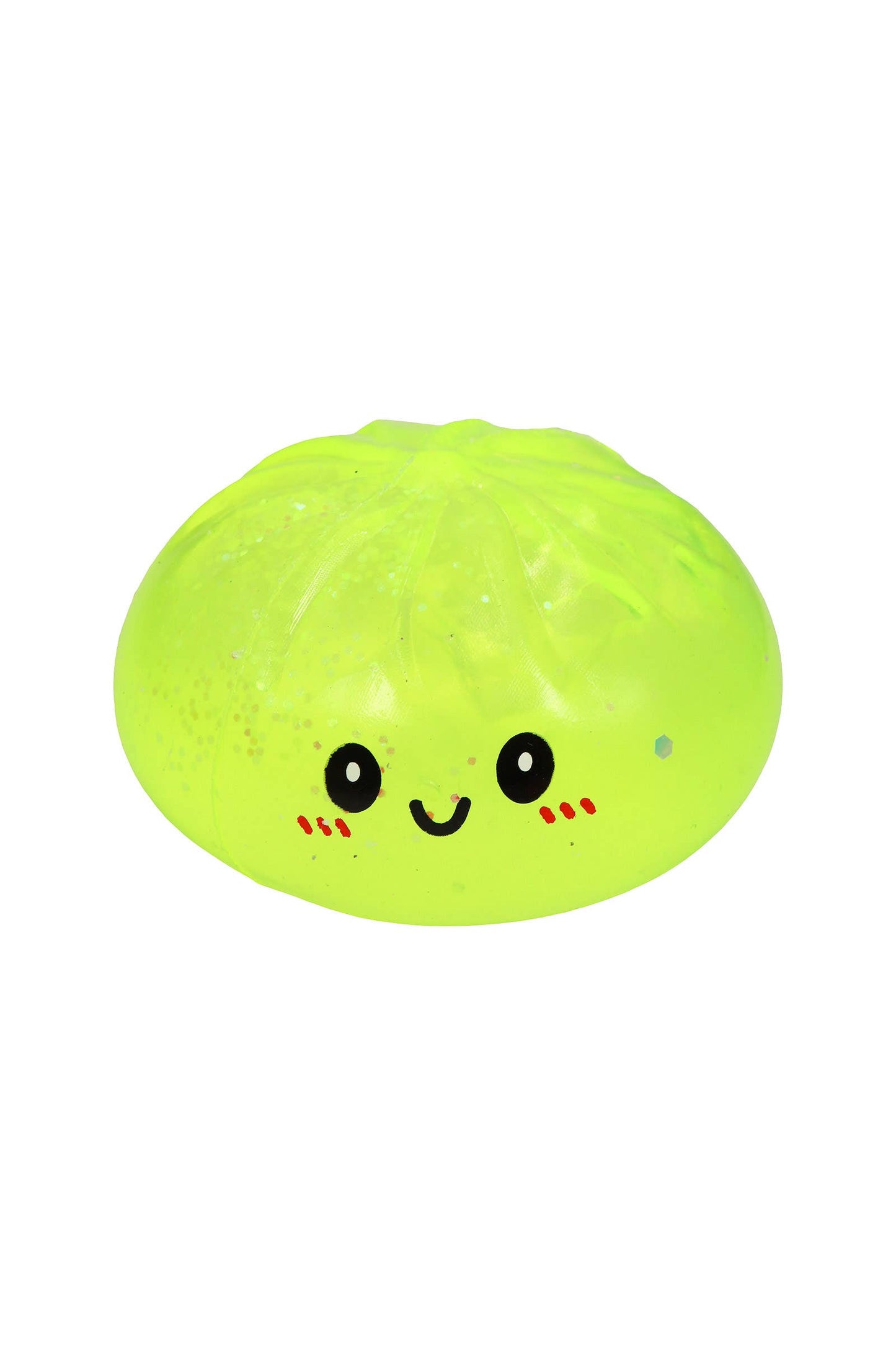 Glow In Dark Chunky Glitter Jiggly Dumpling Bao Bun Squishy