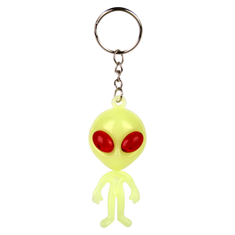 GID VINYL ALIEN KEYCHAIN