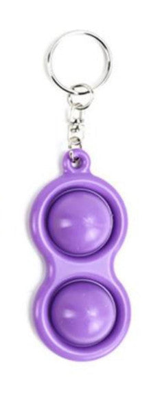 2 Button Keychain Purple-1