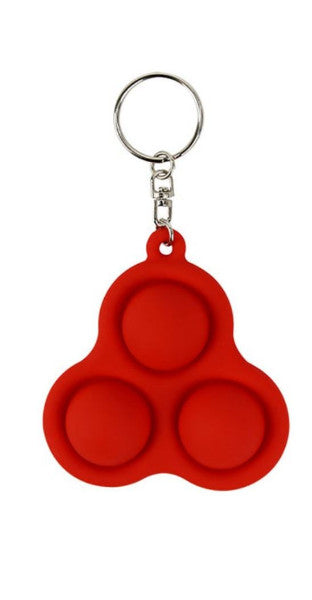 3 Button Keychain Red-1