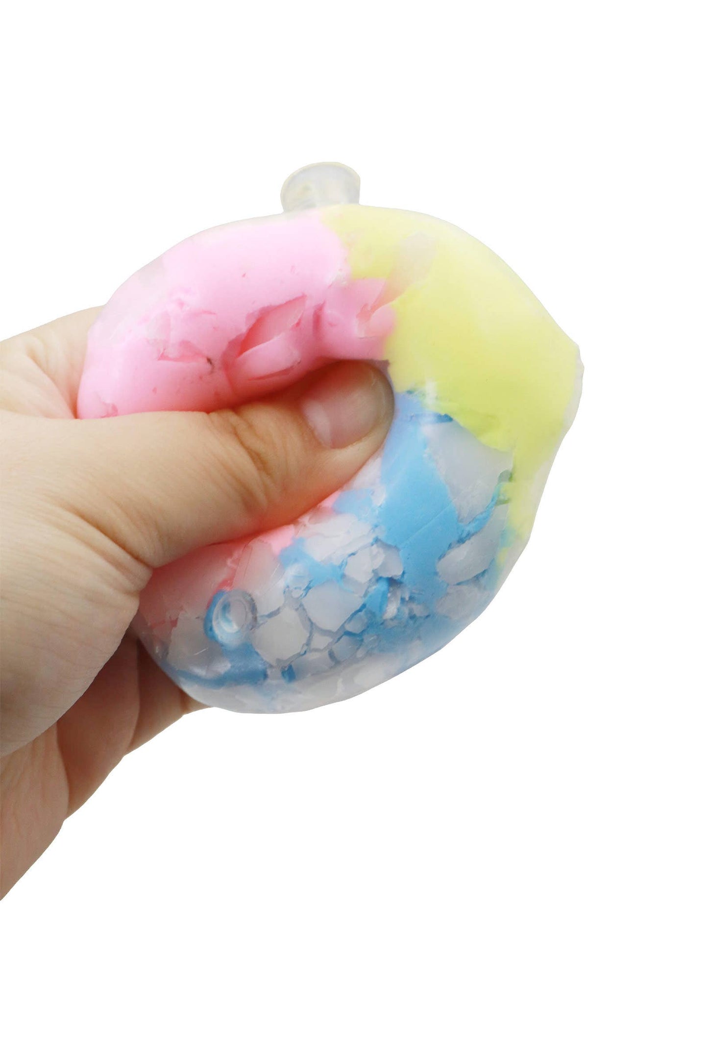 Pastel Rainbow Crunchy Cracking Clay Squishy Ball