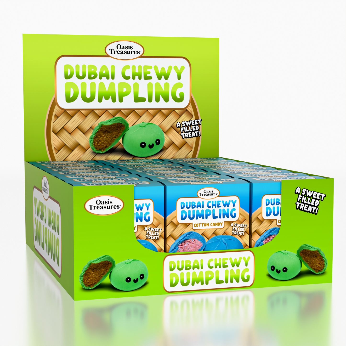 Dubai Dumpling Cotton Candy Flavor Korean Chewy Cookie by Oasis Treasures (90g)