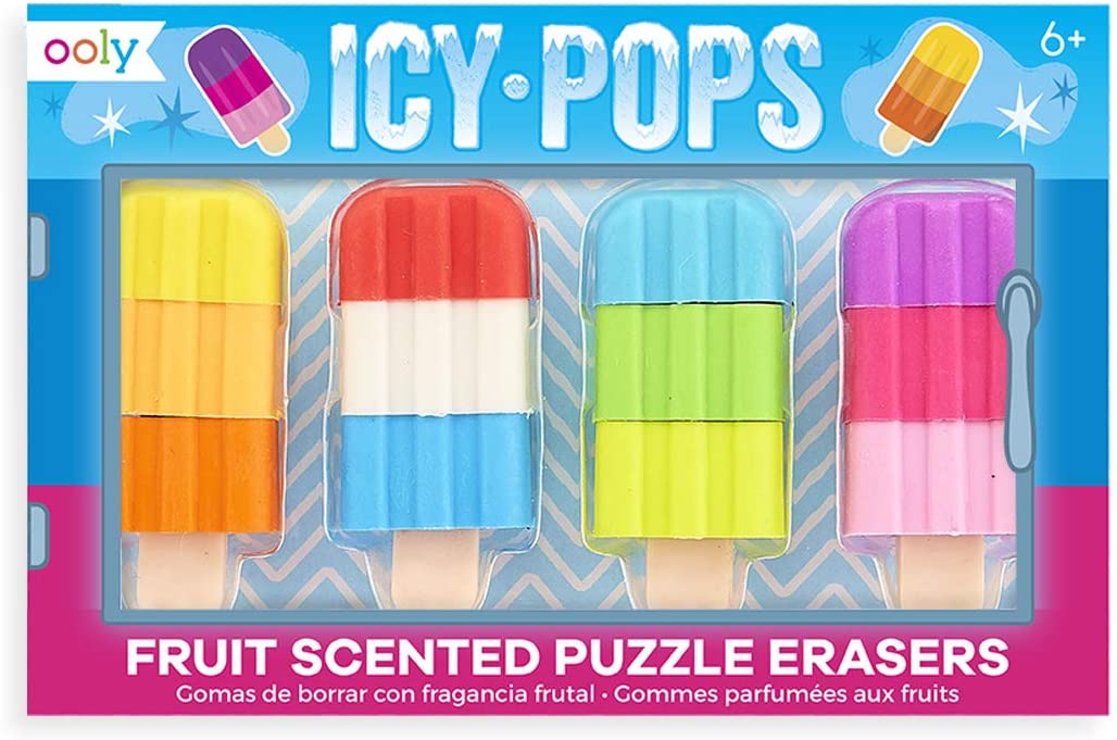 Icy Pop Erasers - Set of 4-2