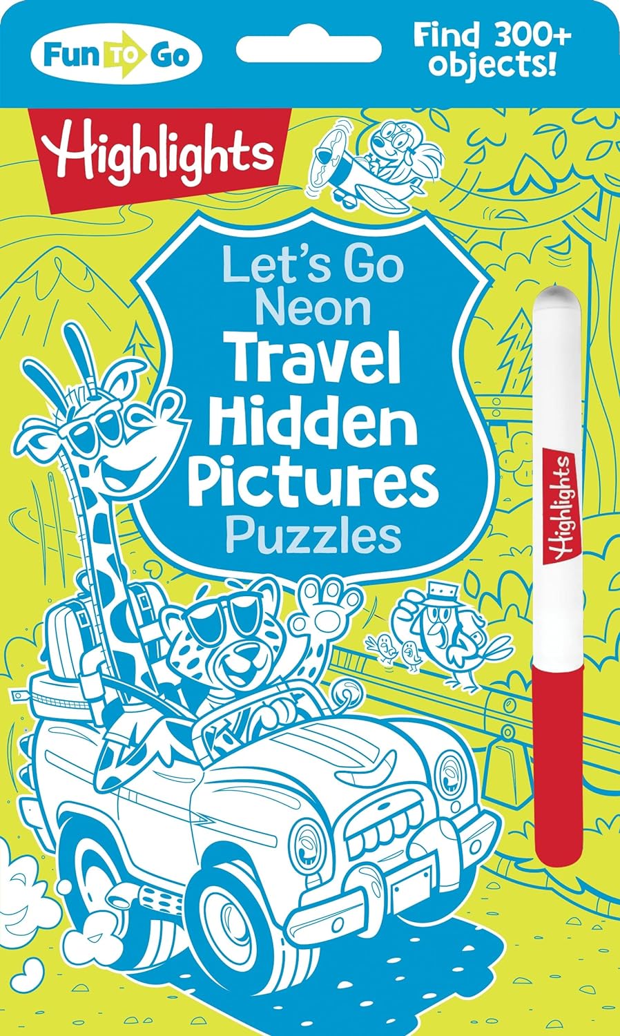 Let's Go Neon Travel Puzzle Book-5