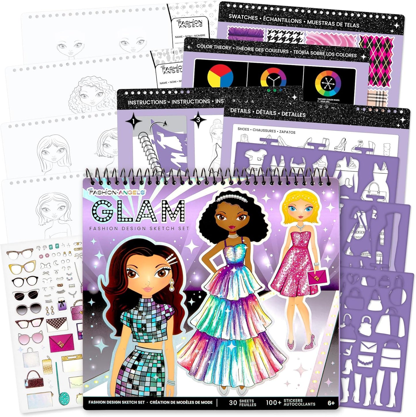 Glam Fashion Sketch Set-5