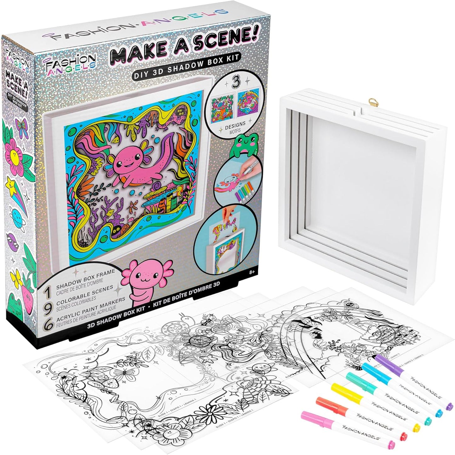 Axolotl Shadow Box Kit-3
