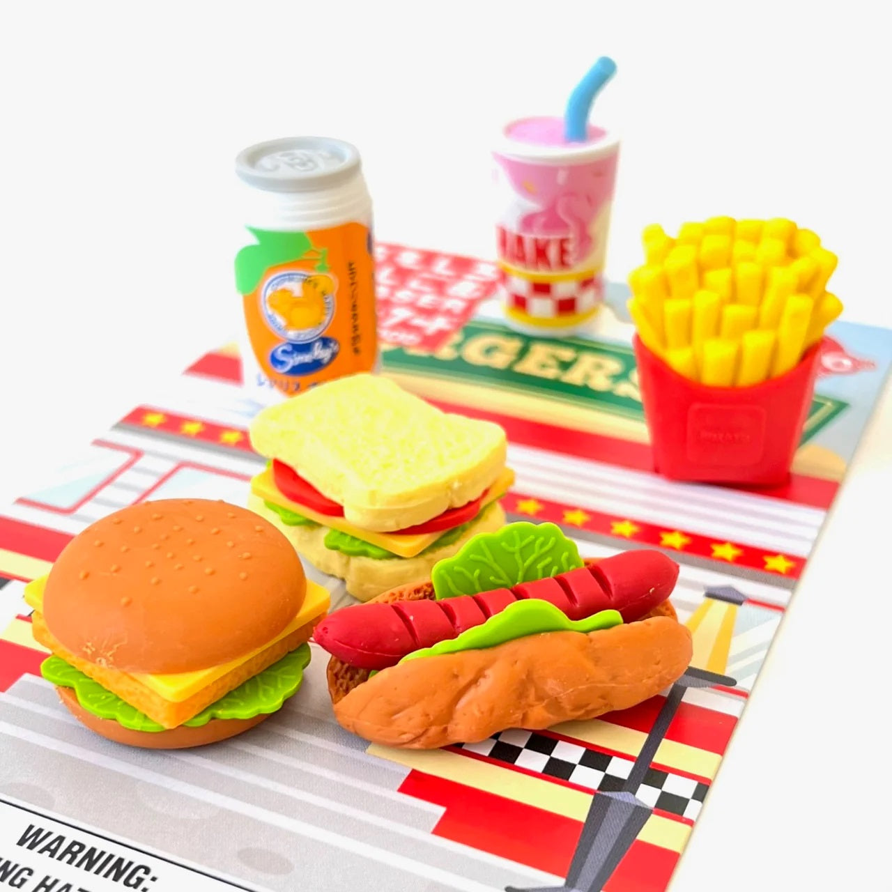 Fast Food Eraser Card Set-3