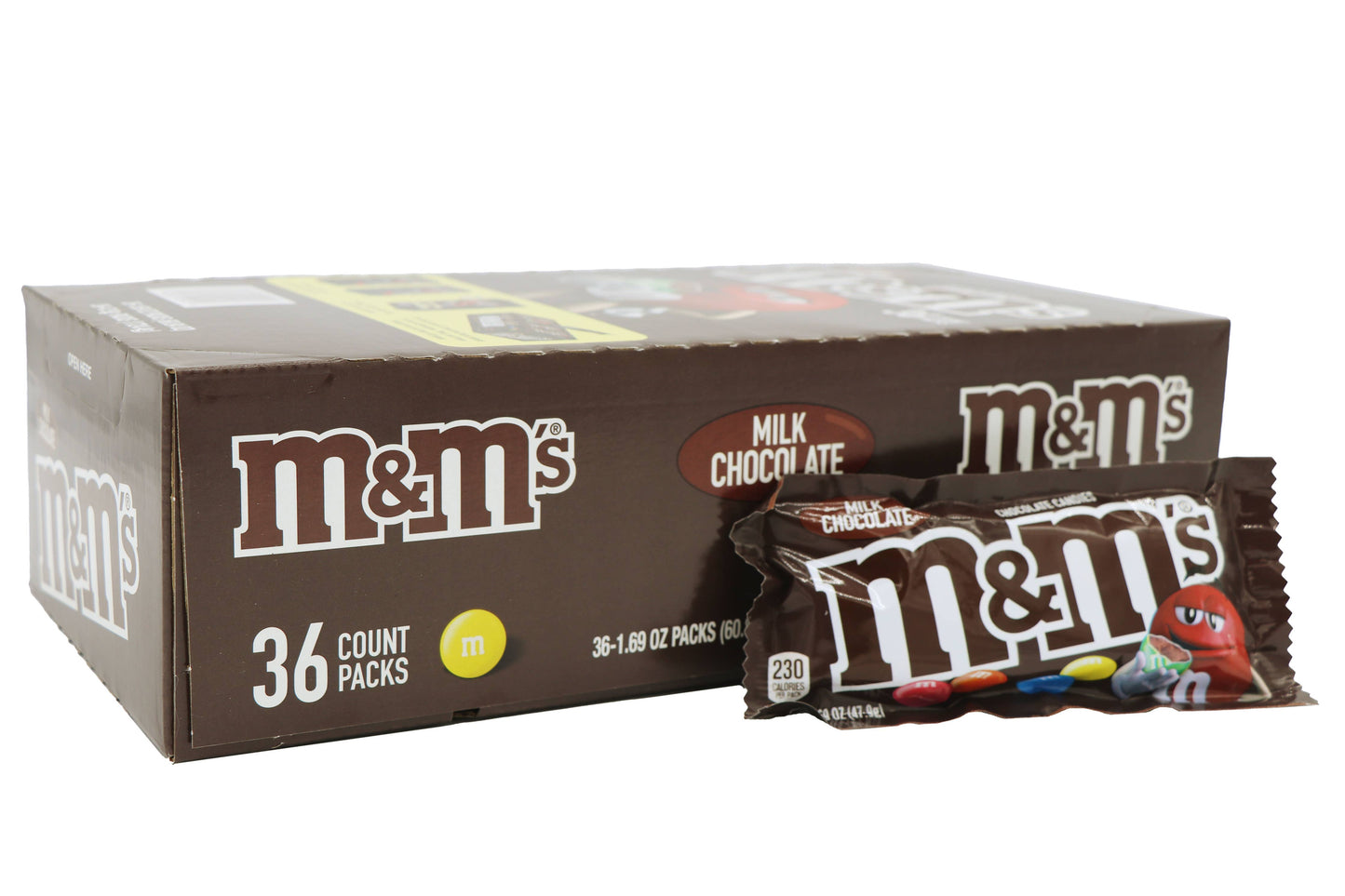 M&M's Plain, 1.69oz, 36ct Case
