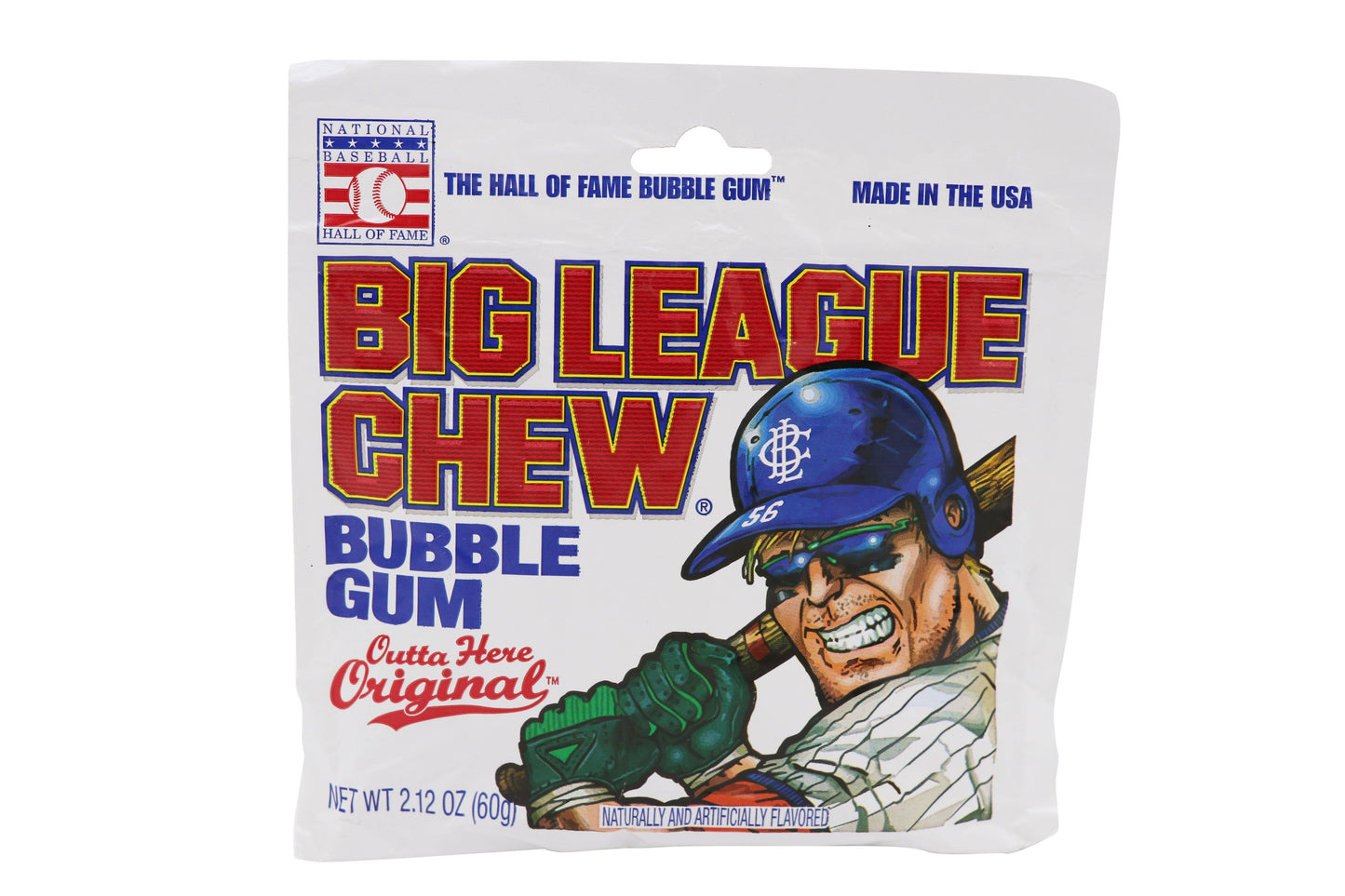 Big League Chew Outta Here Original Gum, 12ct Pouches