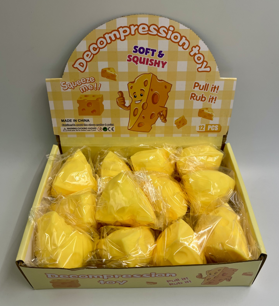 Cheese Wedge Squishy Stress Relief Toy