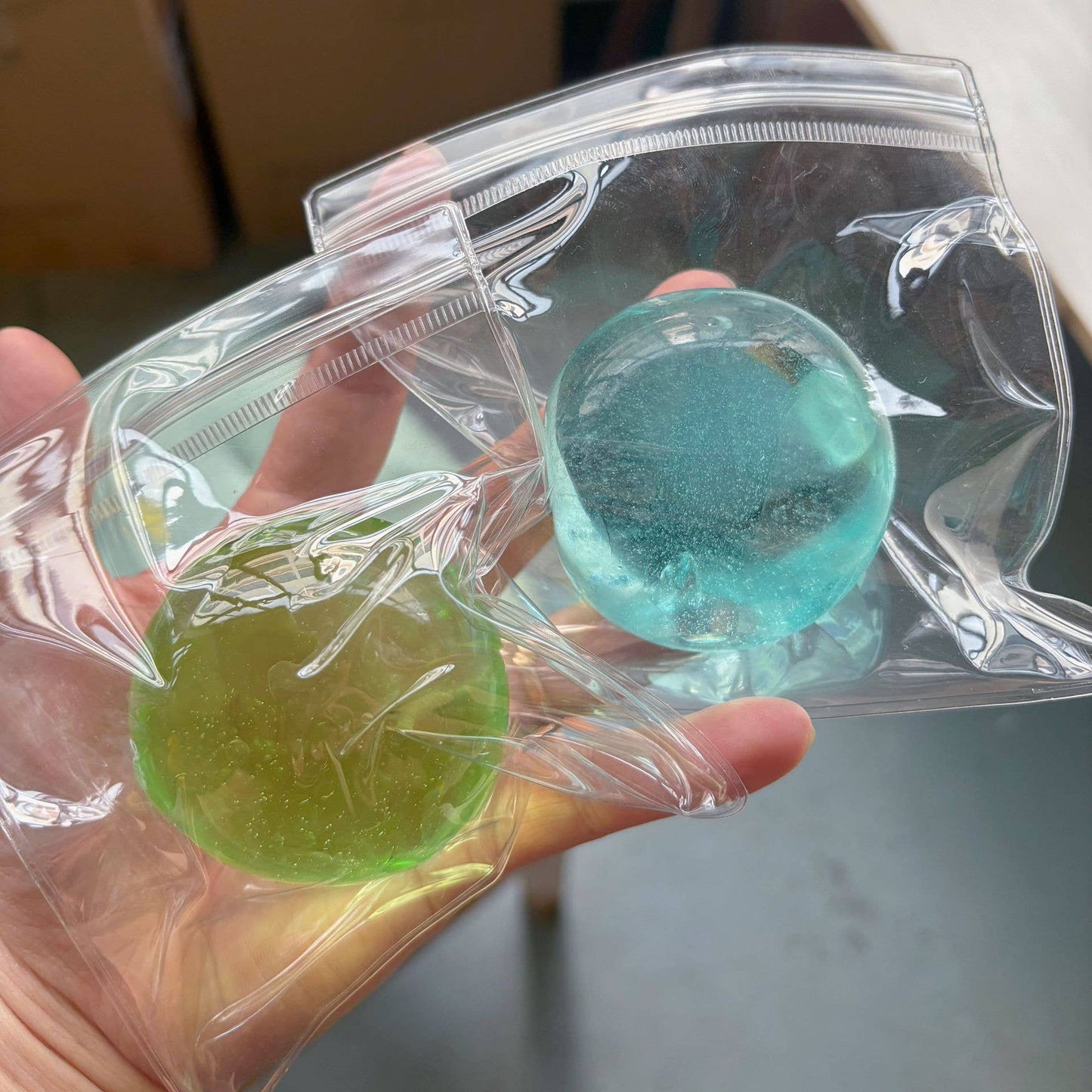 6cm Clear Maltose Squeeze Ball Fidget Toy color random