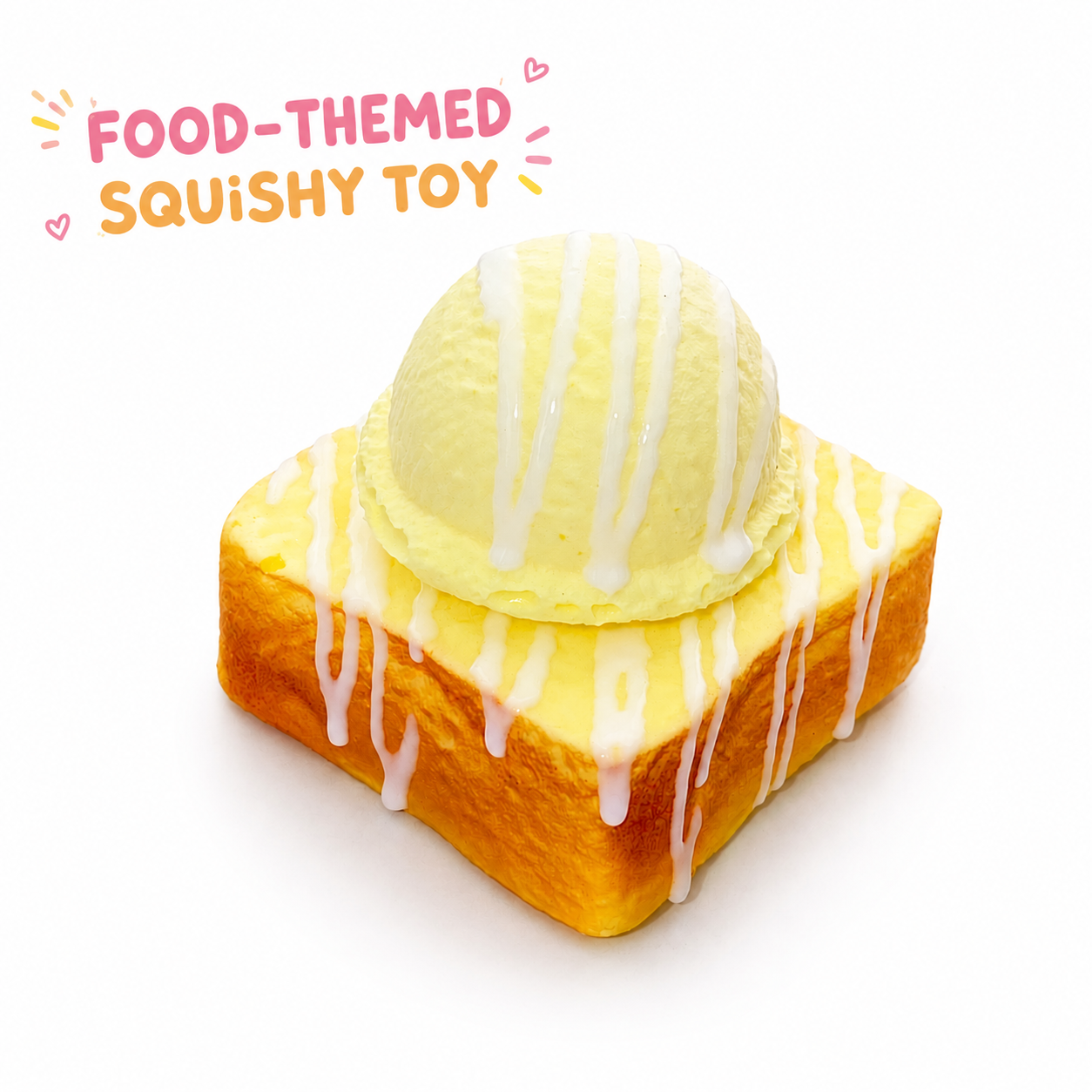 Chocolate Ice Cream Toast Slow Rising Squishy Toy | Scented