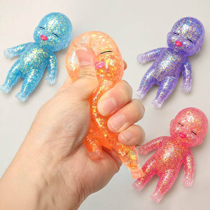 Glittered Baby Doll Squeeze Squishy