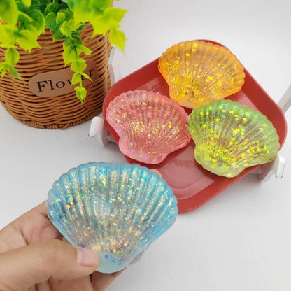 Maltose Glitter seashell Crab squishy toy-Random Color