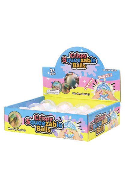 Pastel Rainbow Crunchy Cracking Clay Squishy Ball