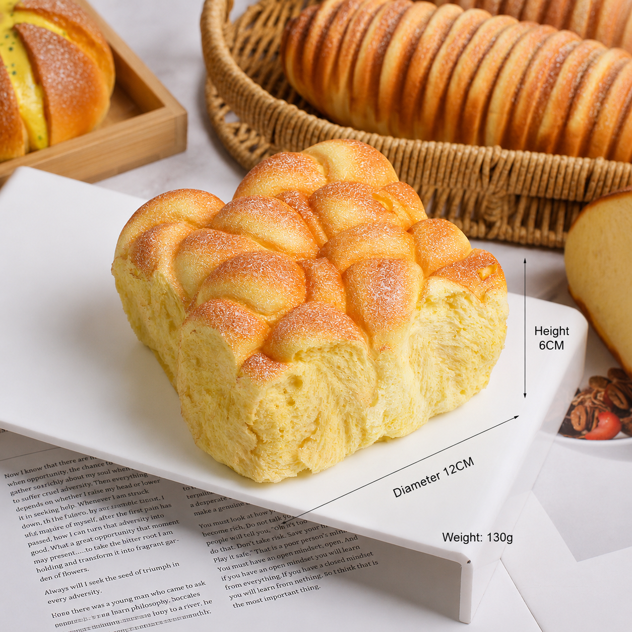 Jumbo Pull-Apart Bread Squishy – Slow Rising PU Foam Scented
