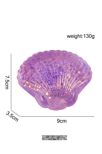 Glitter Seashell Slow Rising Squishy Stress Relief Toy