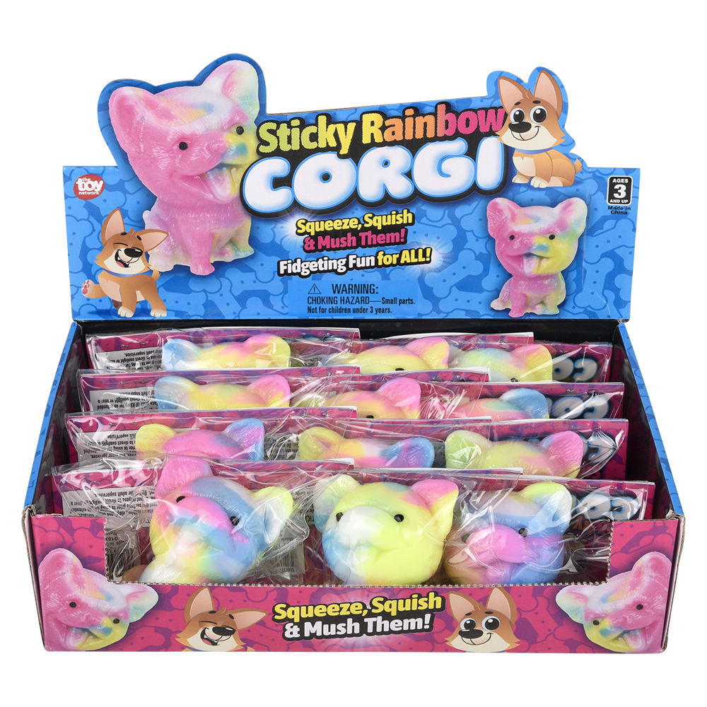 STICKY RAINBOW CORGI