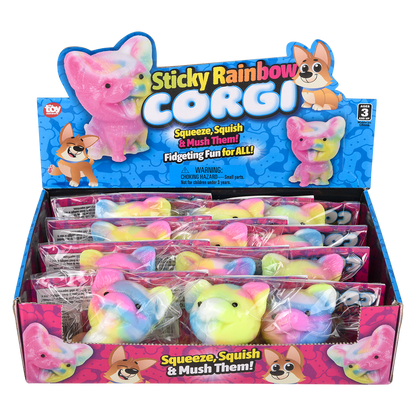 STICKY RAINBOW CORGI