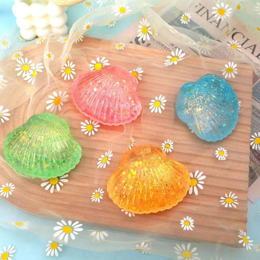 Maltose Glitter seashell Crab squishy toy-Random Color