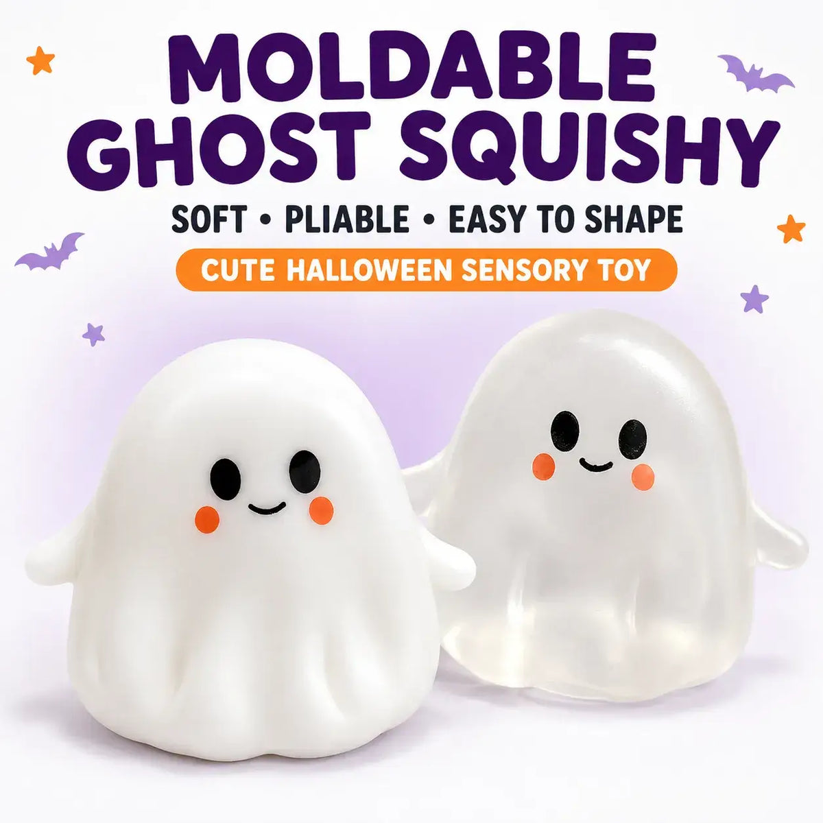 Moldable Halloween Ghost Stress Relief Squeeze Toy