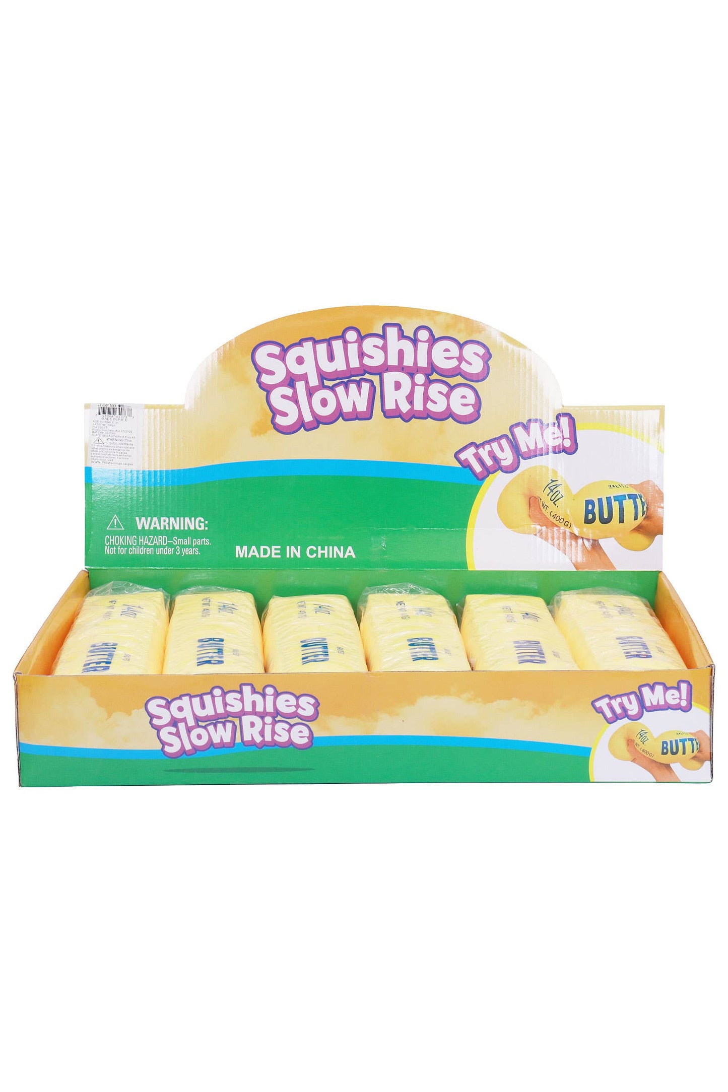 Jumbo Butter Stick Scented Fluffy Slime Squishy - 9 Inch