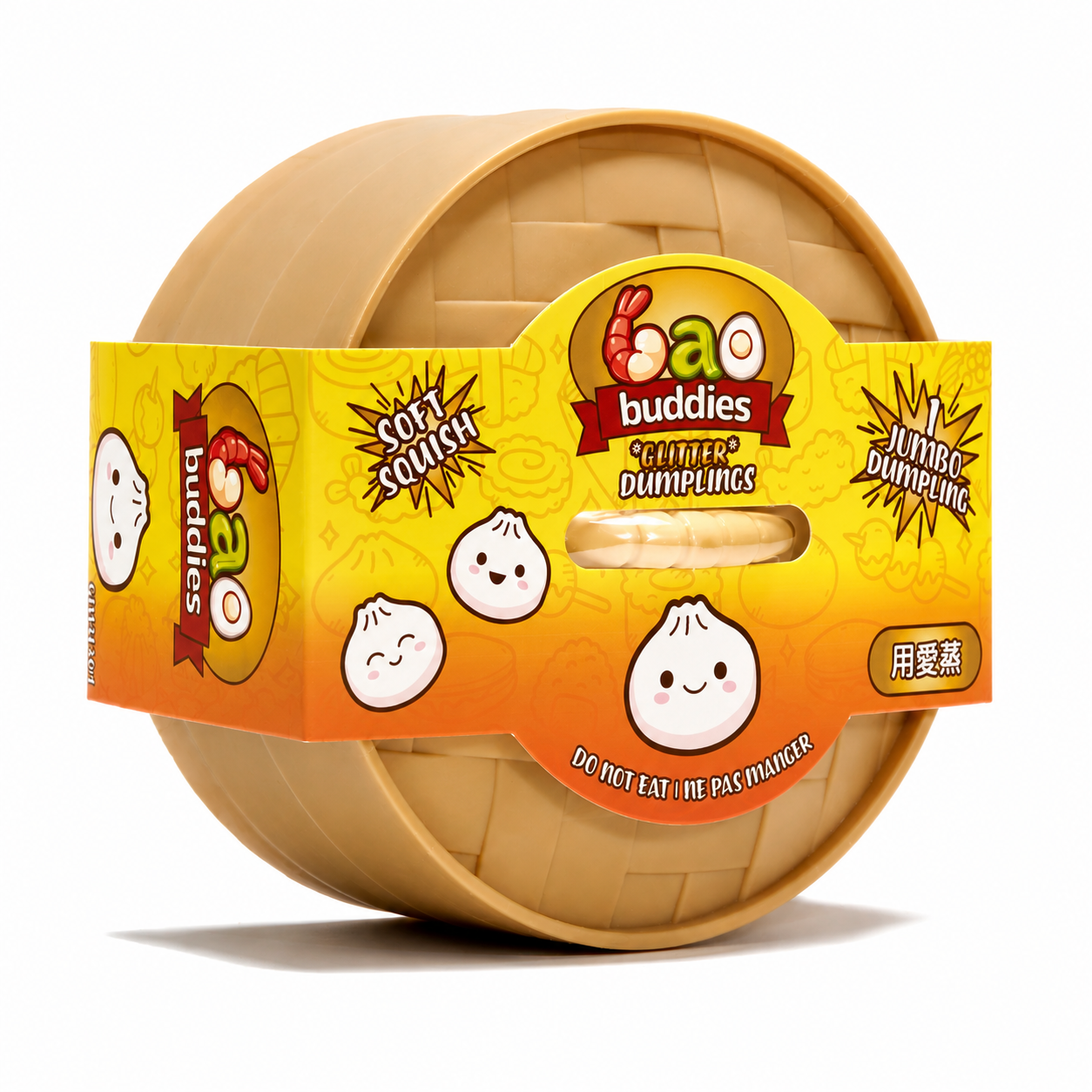 Jumbo Bao Buddies Glitter Dumplings Sensory Toys