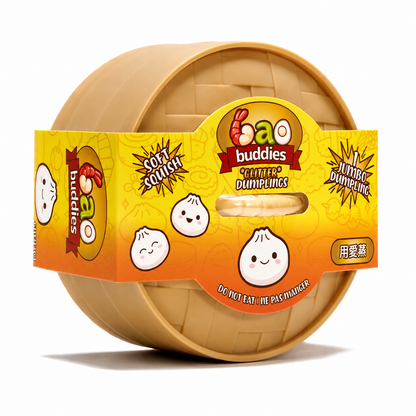 Jumbo Bao Buddies Glitter Dumplings Sensory Toys