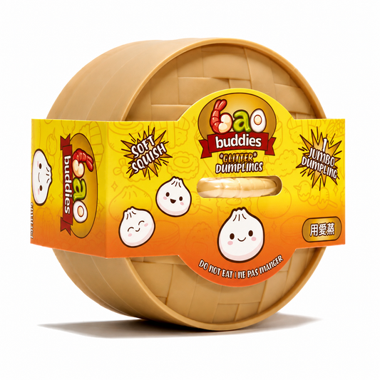 Jumbo Bao Buddies Glitter Dumplings Sensory Toys