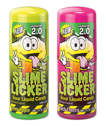 Slime Licker 2.0, Green Apple/Black Cherry 2oz, 12ct