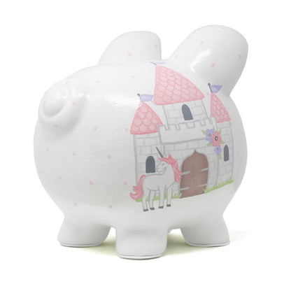 Unicorn Castle Large Piggy Bank
