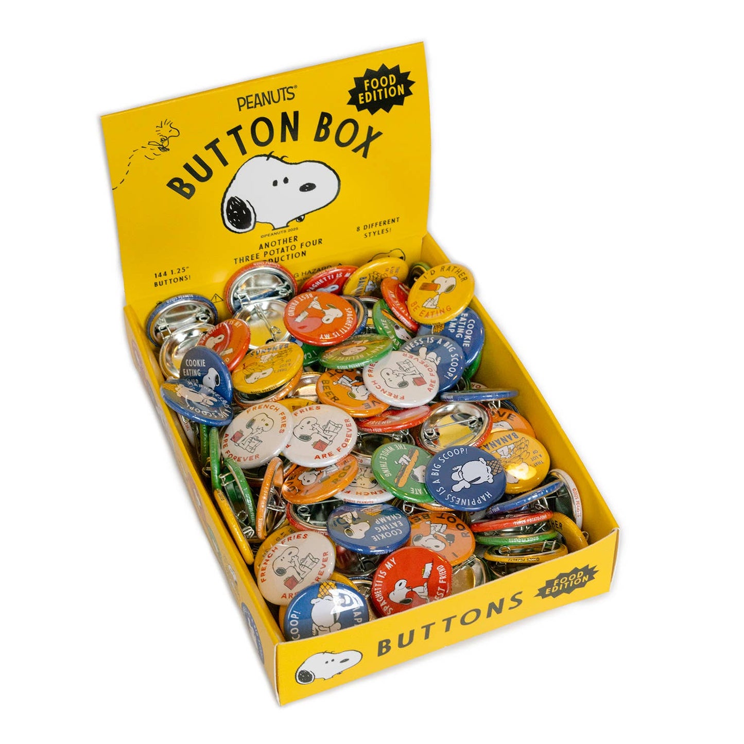 3P4 x Peanuts® - Snoopy Button (Food Edition) Each Button sold separately