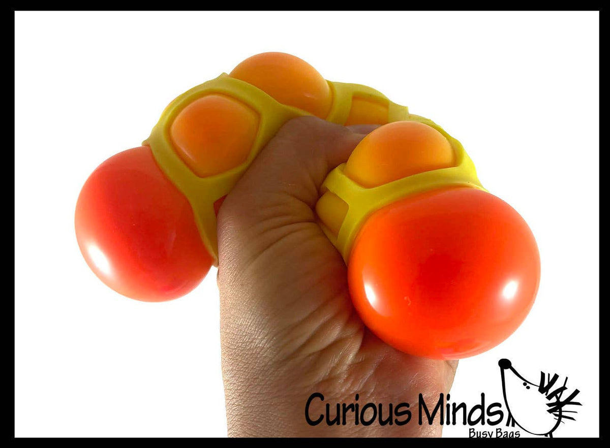 1 Honeycomb Color Changing Soft Doh Filled Stretch Ball with