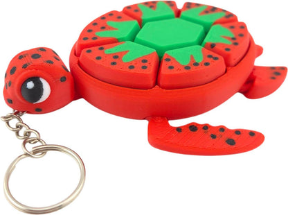 Turtle Fidget Clickers Keychains
