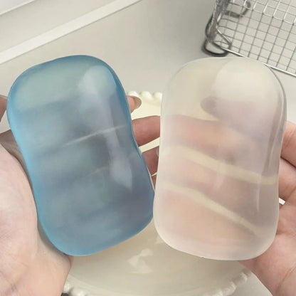 Moldable Transparent Soap Squishy Toy – Shape-Holding Stress