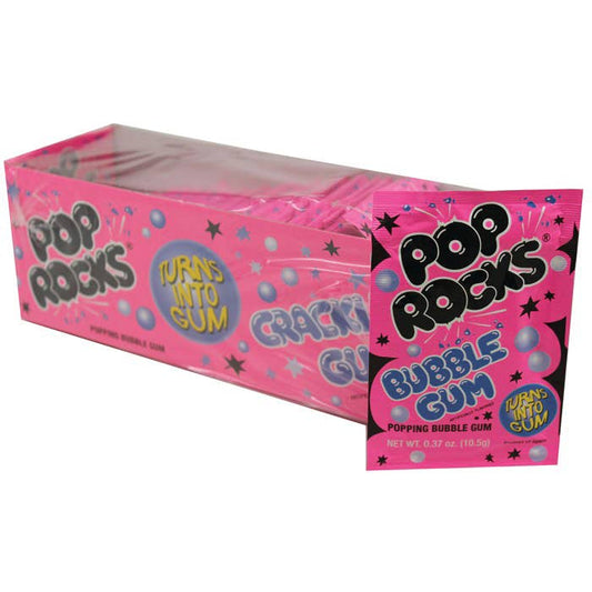 Pop Rocks, Bubblegum, 0.33oz, 24Ct Case