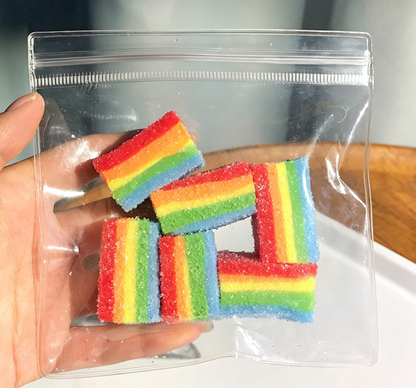 Rainbow Sour Sanded Candy Squishy Toy squeeze fidget toy