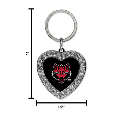 NBA Basketball San Antonio Spurs  Bling Heart Key Chain