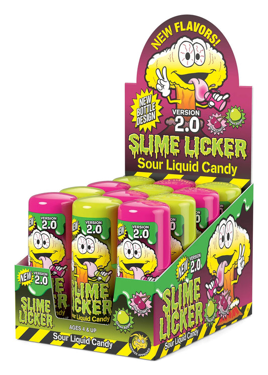 Slime Licker 2.0, Green Apple/Black Cherry 2oz, 12ct