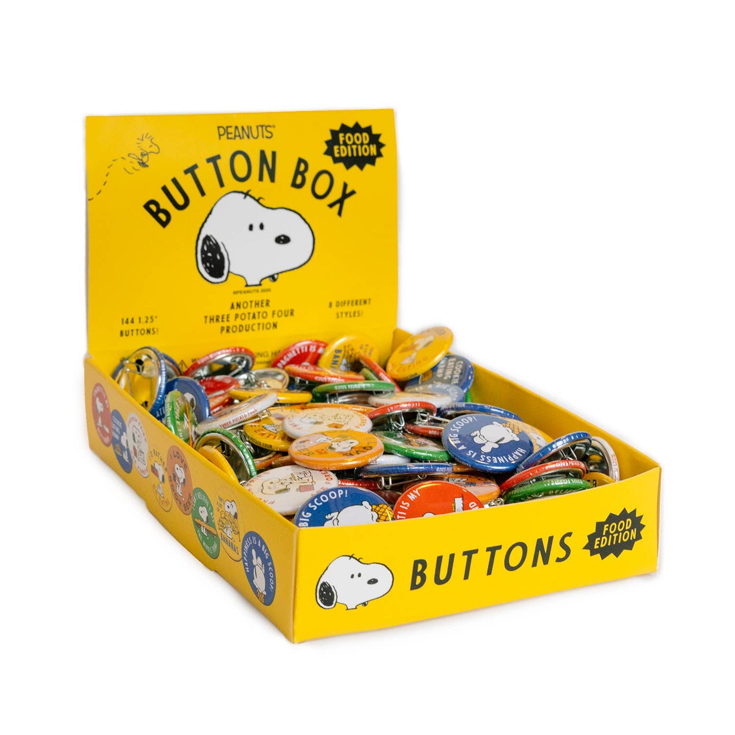 3P4 x Peanuts® - Snoopy Button (Food Edition) Each Button sold separately