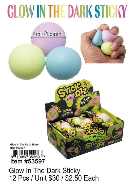 Glow in the Dark Sticky .