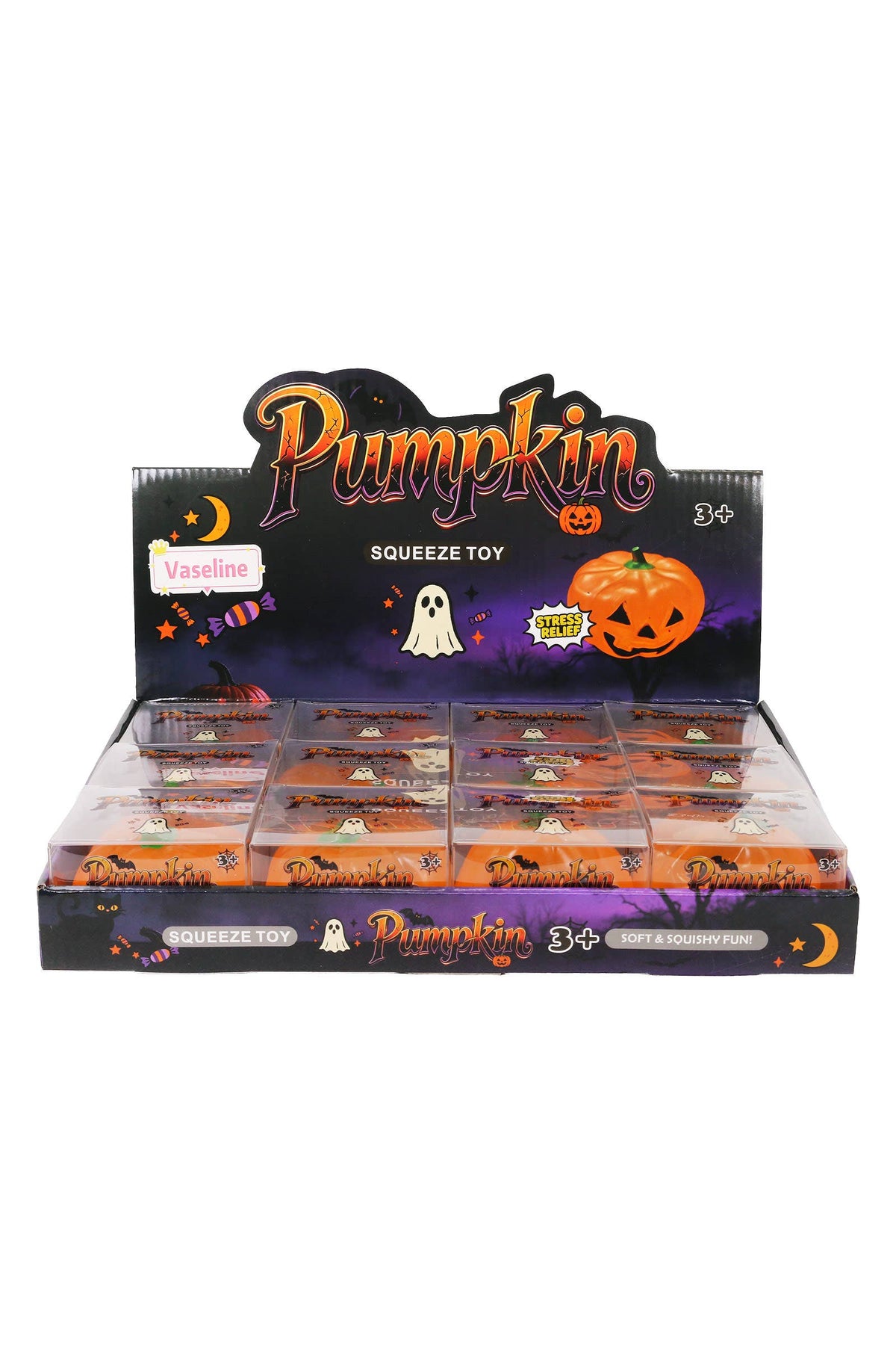 Jack-o-Lantern Pumpkin Zero Rebound Oil Jelly Filled Squishy