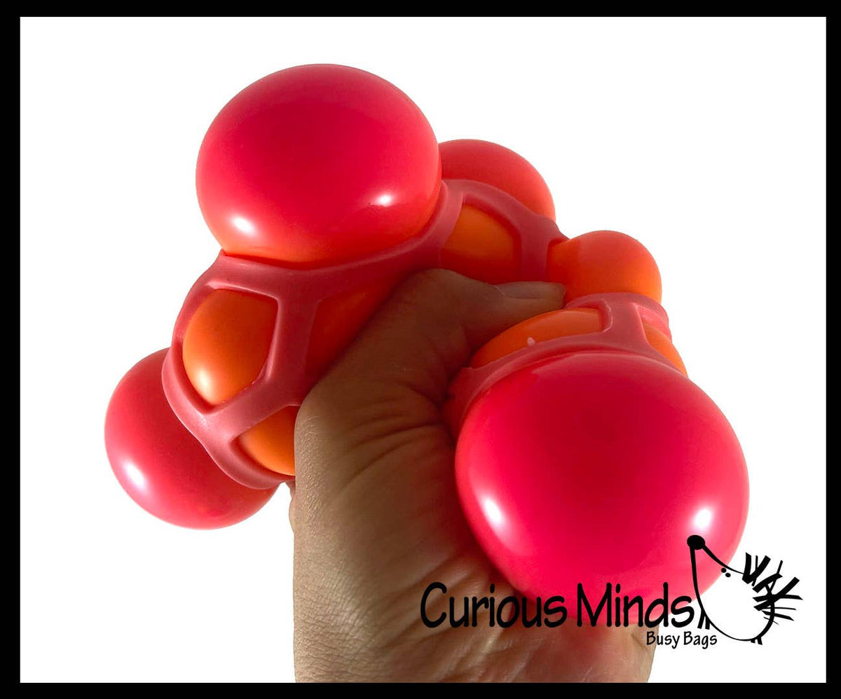 1 Honeycomb Color Changing Soft Doh Filled Stretch Ball with