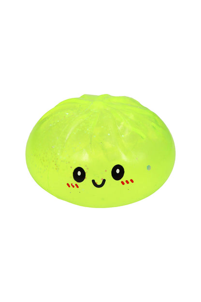 Glow In Dark Chunky Glitter Jiggly Dumpling Bao Bun Squishy
