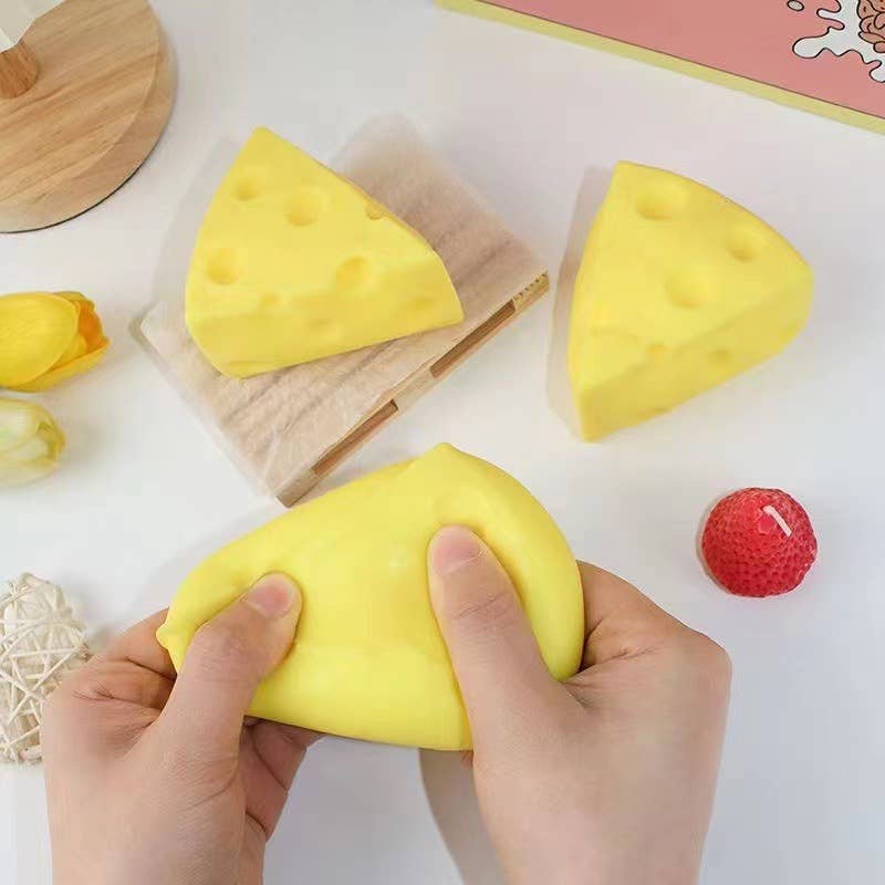 Squeezy CHEESE Shape Fidget Toy