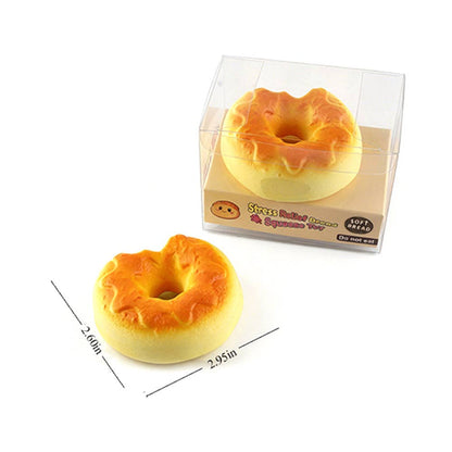 12PCS - Bagel Loaf Squeeze Squishy Stress Relief Toy