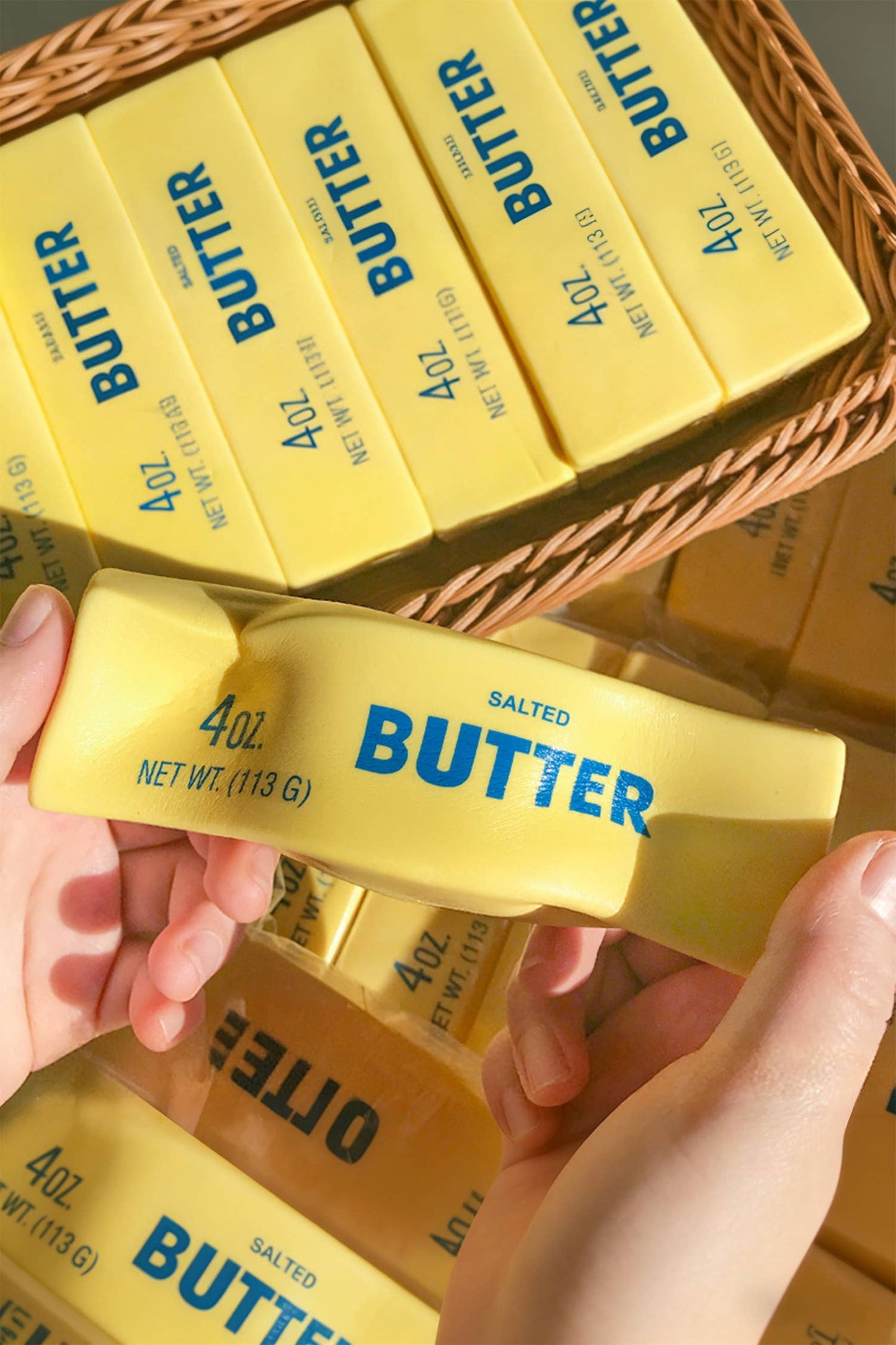 Slow Rising Stress Relief Sensory Butter Sticker Squishy Toy