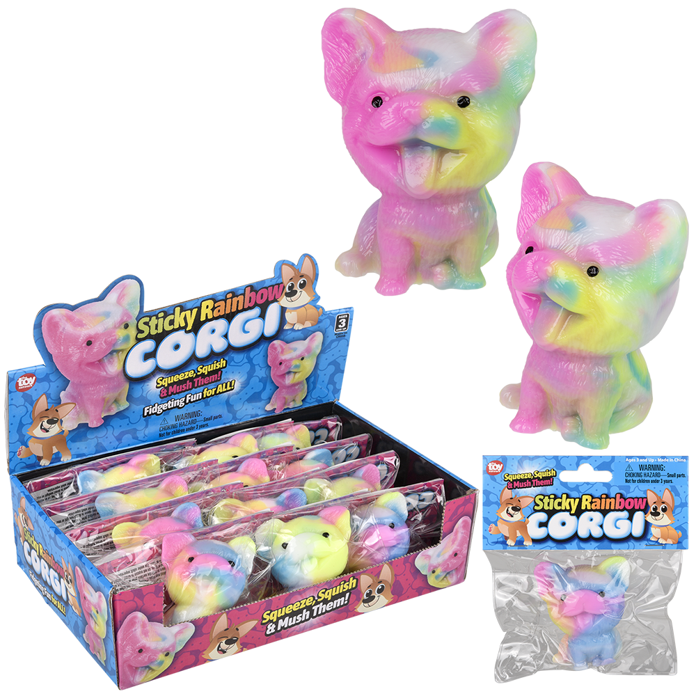 STICKY RAINBOW CORGI