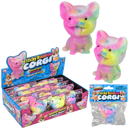 STICKY RAINBOW CORGI
